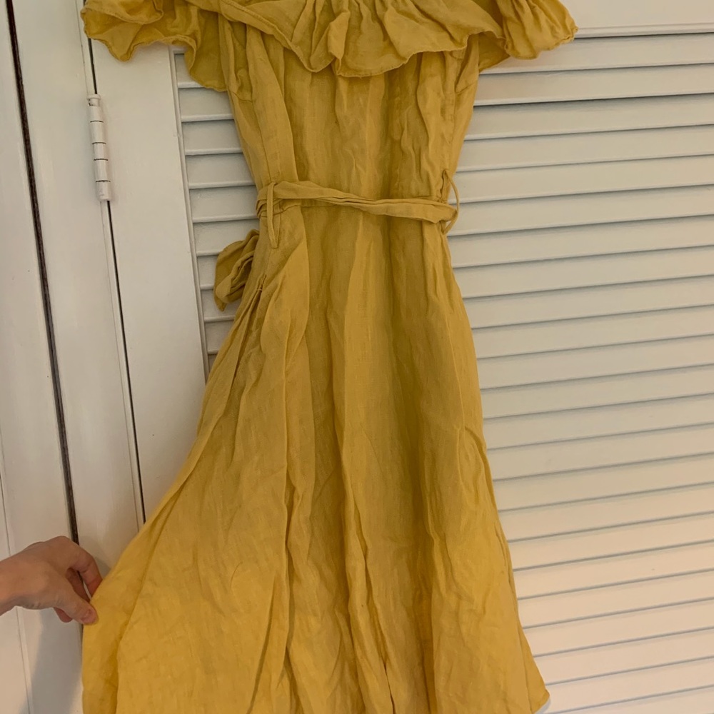 Yellow Zara Ruffle dress - Picture 7 of 8